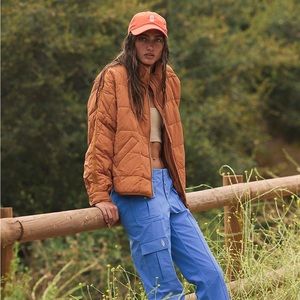 Free People Pippa Packable Puffer Jacket - burnt orange (toasted coconut) XS